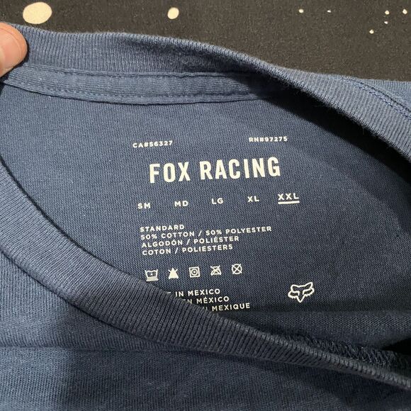 FOX Racing Fox Racing Graphic T-Shirt Men’s XXL Blue Moto Dirt Bike Motorsport - Picture 2 of 5